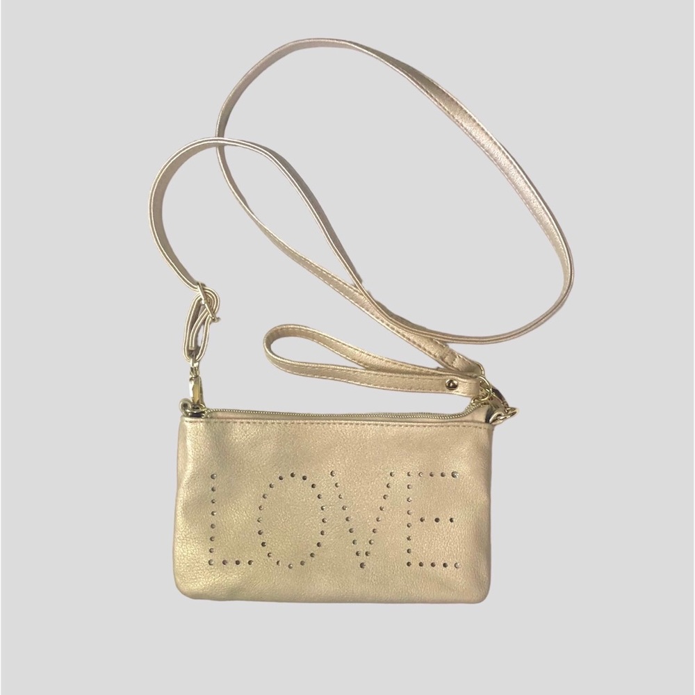 Love Faux Leather Micro Mini Crossbody Bag Purse